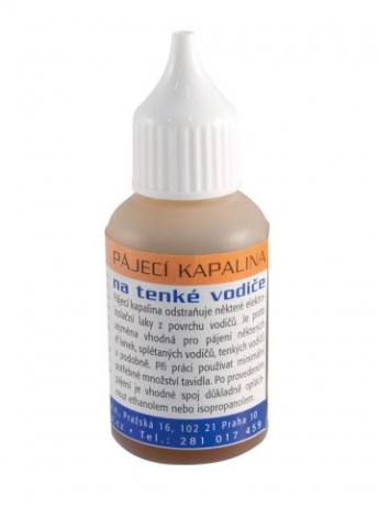 Pájecí kapalina na tenké vodiče